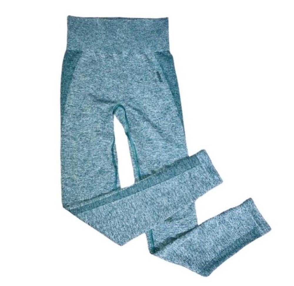 Gymshark Women's Flex High-Waisted Seamless Leggings Green Marl Size XS/Small